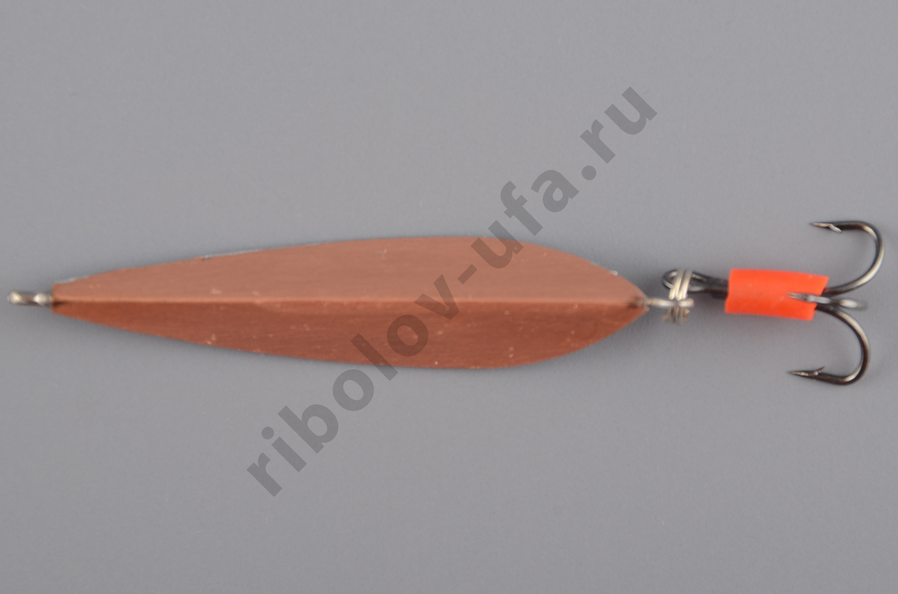 Блесна Курганская Маропедка №9 с тройником, 41мм 90° цв. медь