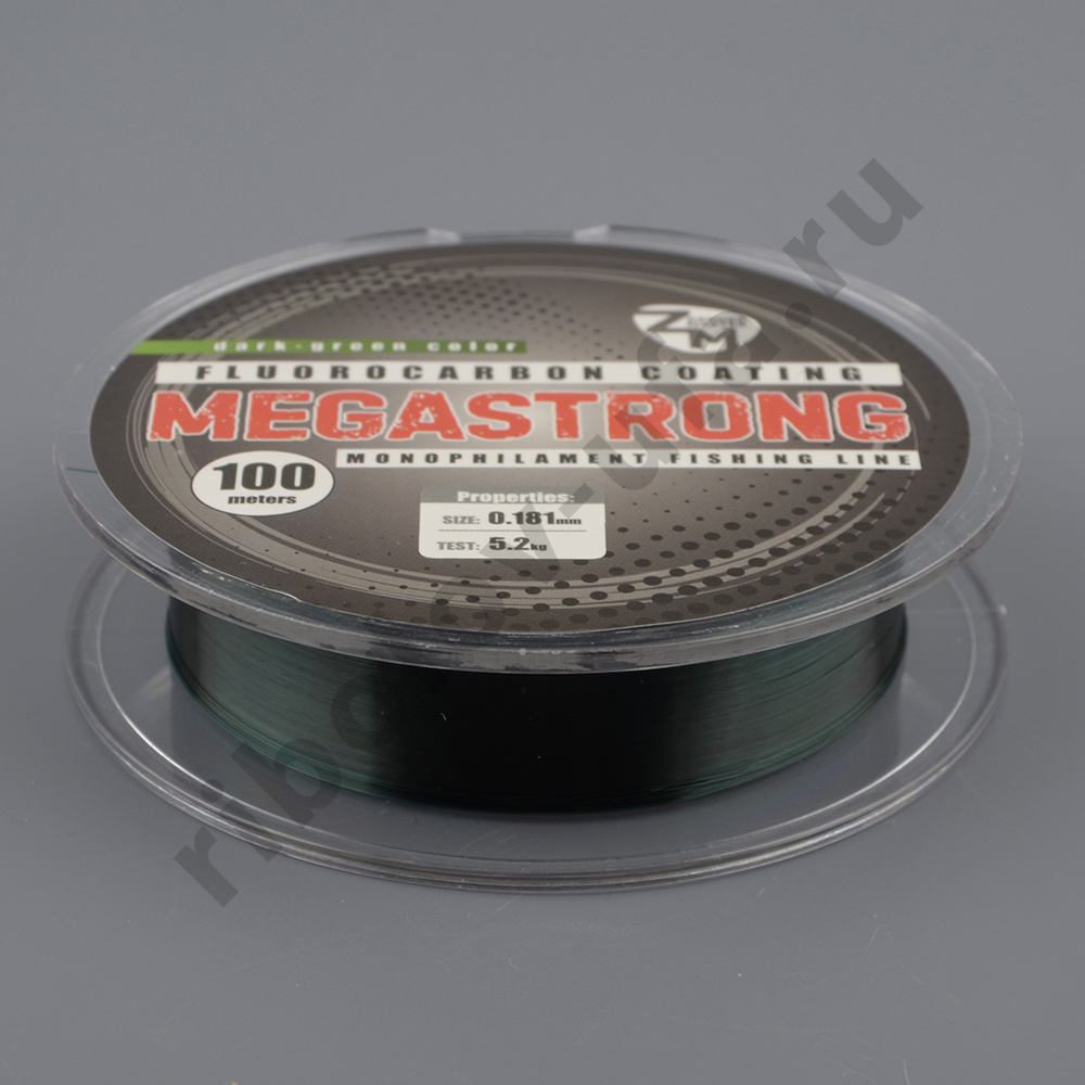 Леска Zander Master Megastrong 100м dark green 0,165 