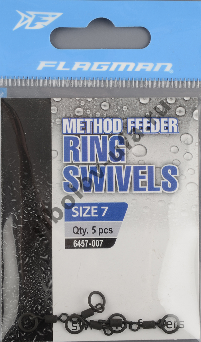 Вертлюг с кольцом Flagman Flat Feeder Rings Swivels №7 