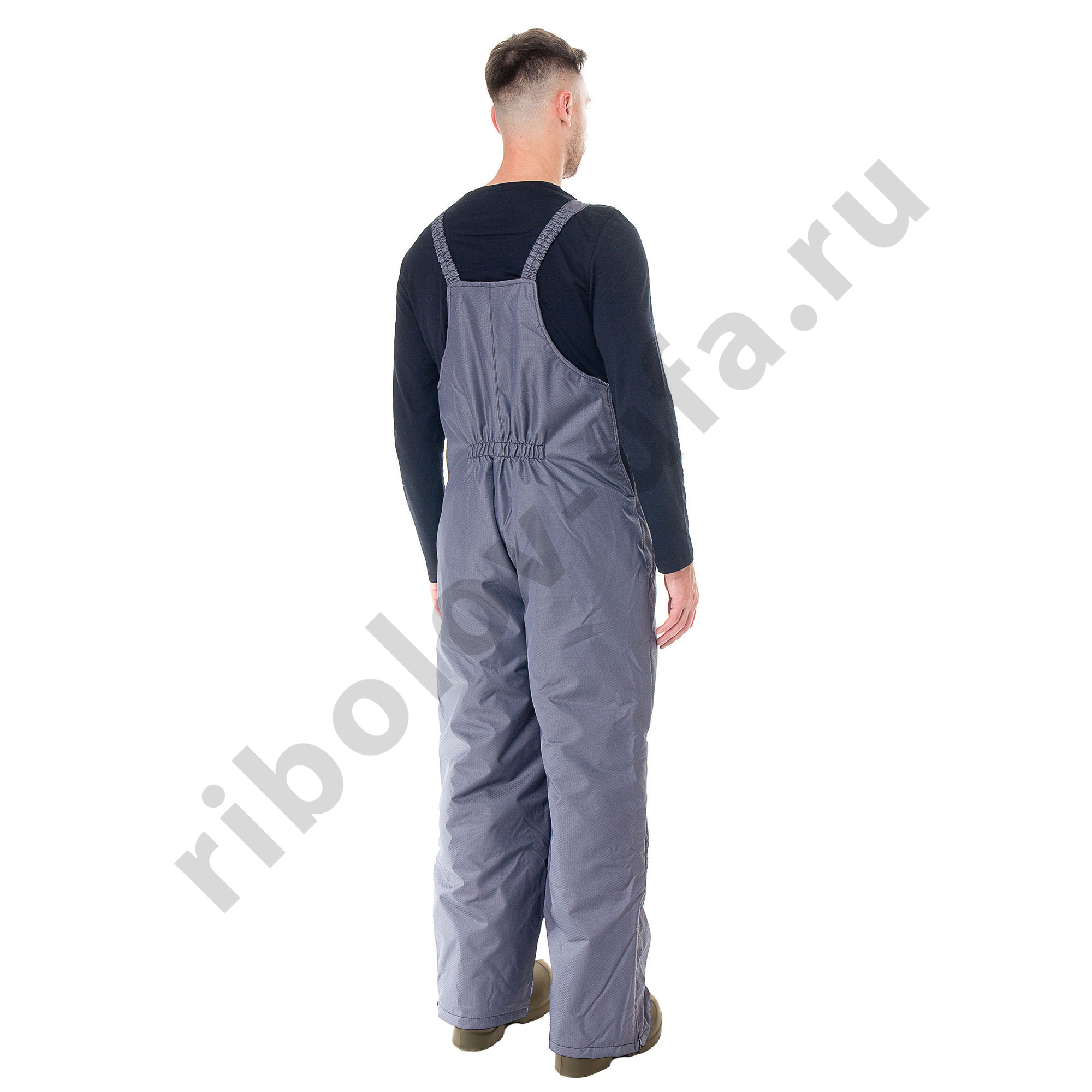 Костюм зимний Huntsman Полюс цв. Серо-Черный тк. Cell со снегоз. гетрами р. 60-62 рост 170-176 (РР)