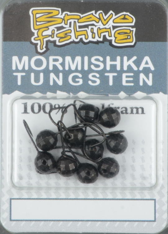 Мормышка вольфрам Bravo Fishing Шар с отверстием мелкая грань 3.0 мм 0.25 гр Bn