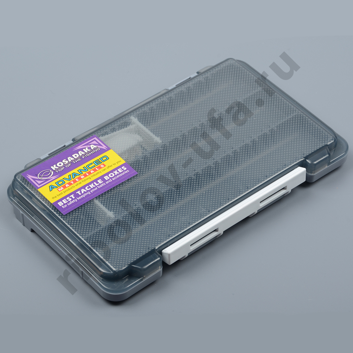 Коробка Kosadaka 17,5*10,5*2см 3 продольн.секции + доп. вставки, серая TB-S63A-GRY