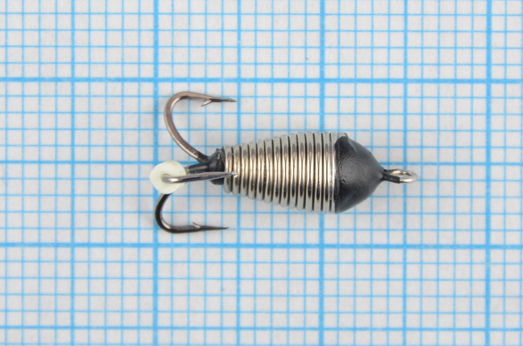 Мормышка Владимирский вольфрам Чертик с ушком рефленый 4мм 1,45гр серебро