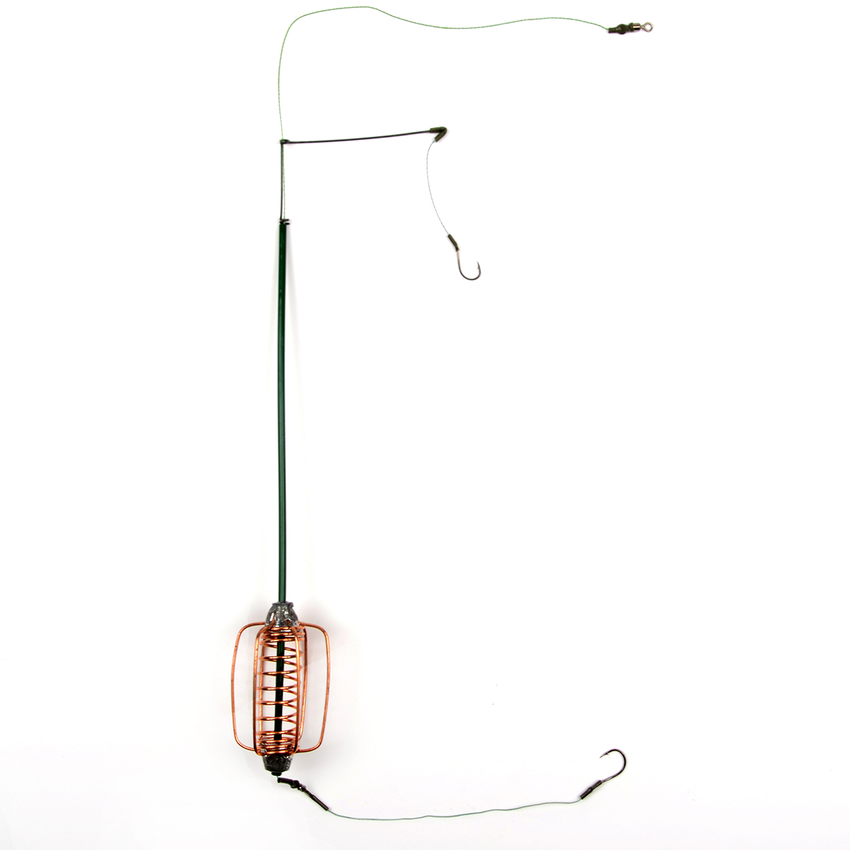 Монтаж Tex Den №15 арбуз кормушка 60гр, 2крючка, отвод, поводок