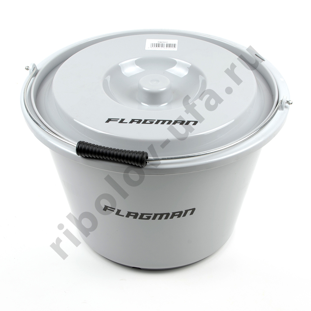 Ведро Flagman для прикормки c крышкой 18л FW7517