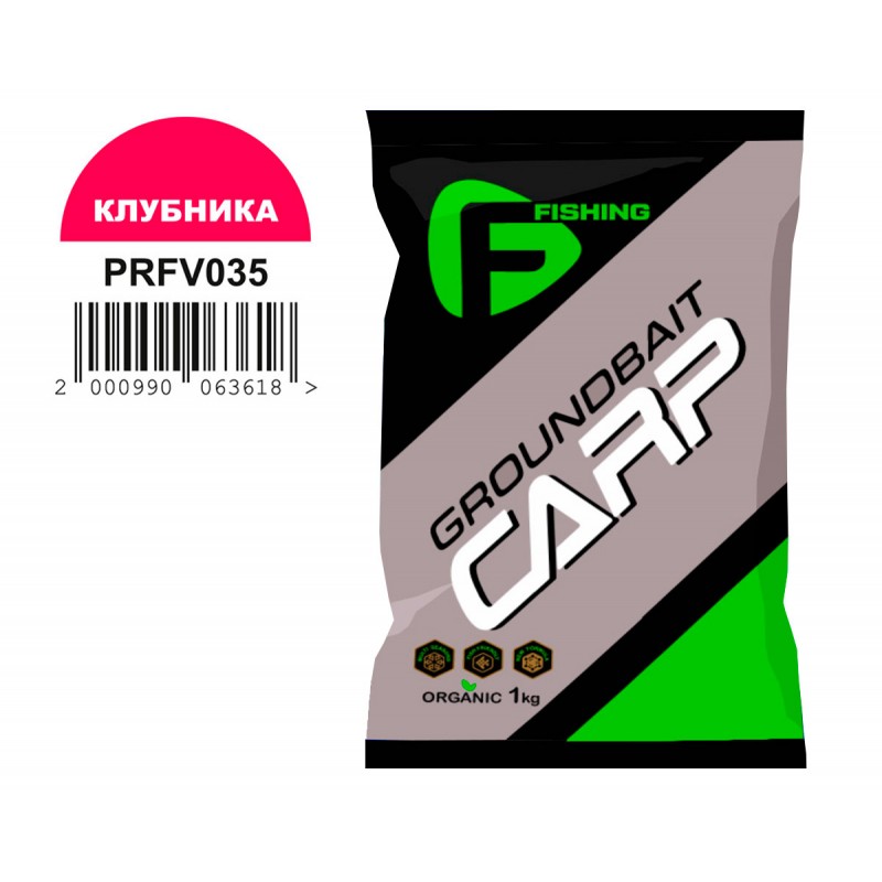 Прикормка F-Fishing Carp 1кг Клубника