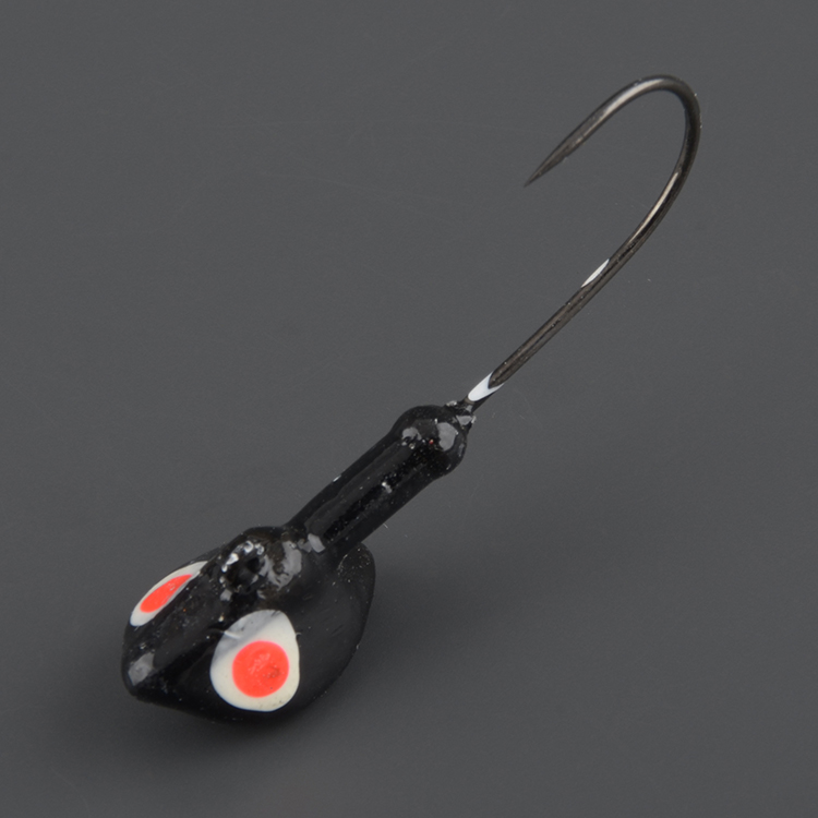 Джиг-головки Мормыш сапог 3,5 гр. кр. №1 цв. 04-черный  