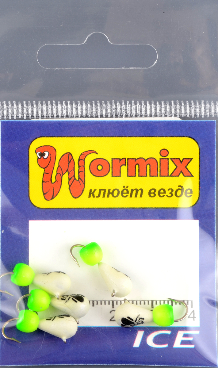 Мормышка Wormix материал WCP 95 Капля фосфор d.5 1,71гр 