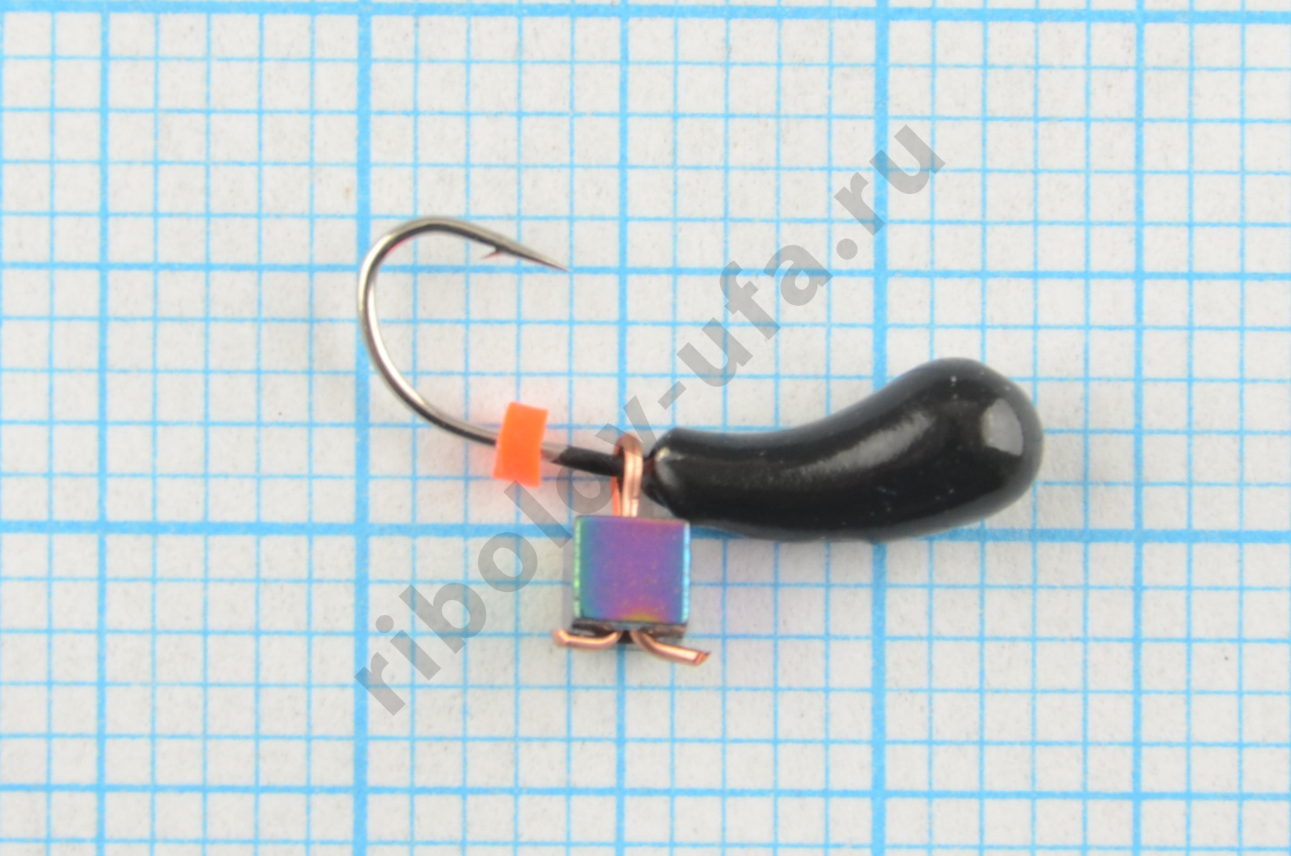 Мормышка Мир Вольфрама Уралка хамелеон кубик подвесной д. 3 мм