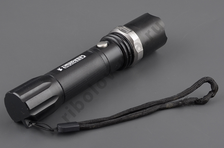 Фонарь Сибирский Следопыт ручной Профи 1L, zoom, аккум. 220В+12В (250лм) L42