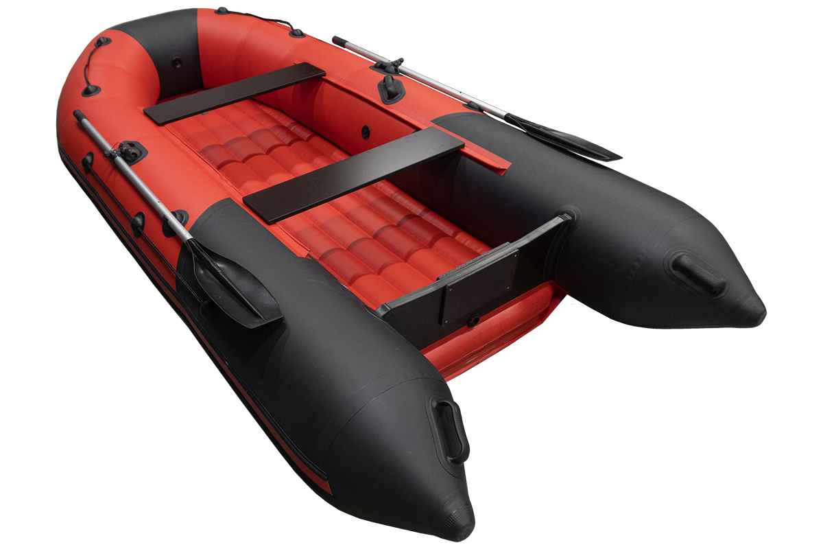Лодка Таймень NX 3400 НДНД PRO красный/черный