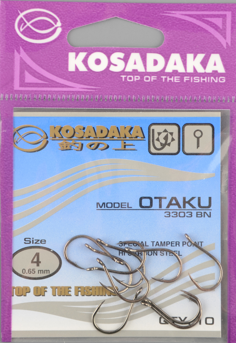 Одинарные крючки Kosadaka Otaku BN №4