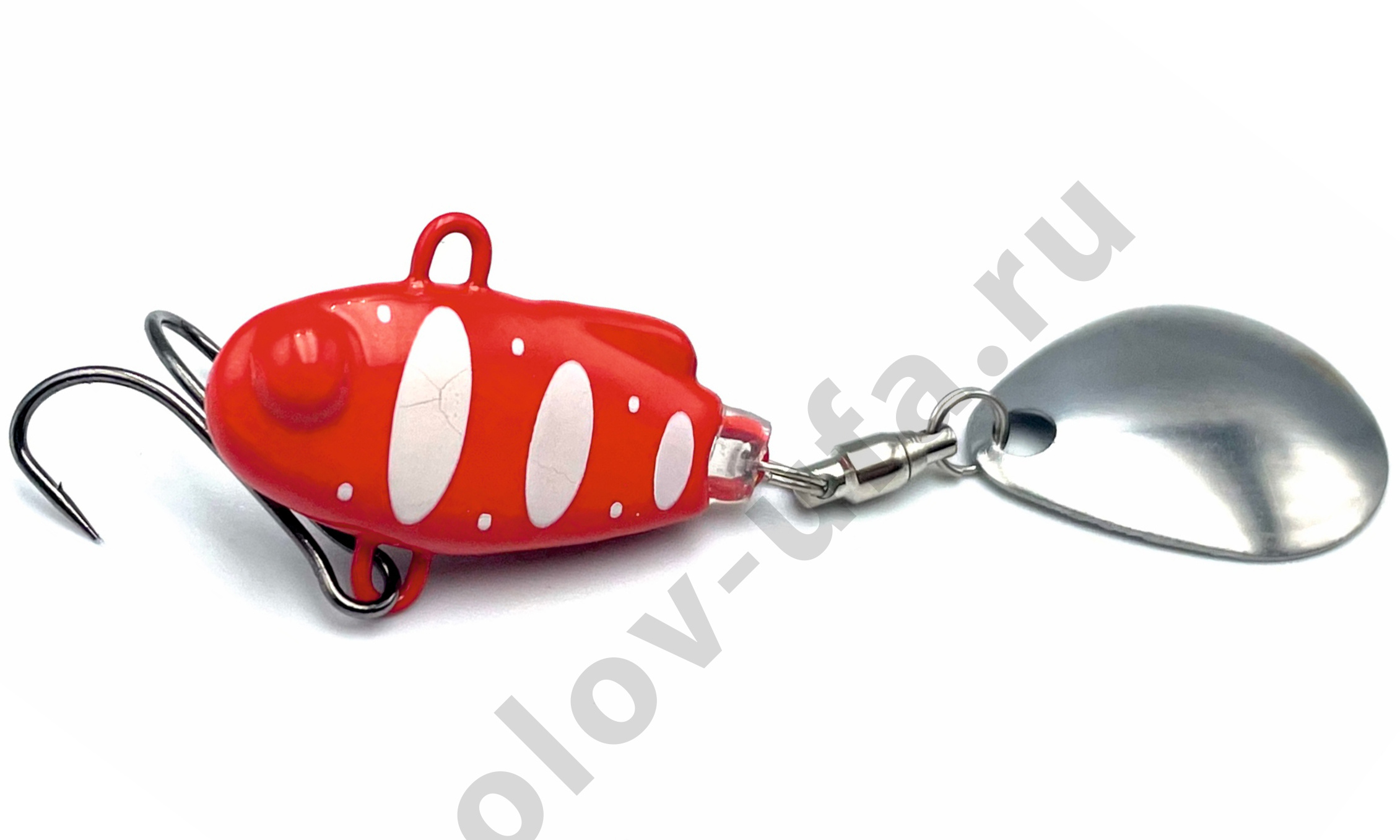 Тейл-спиннер UF Studio Наш ТС-1 15гр. # 02, цв. Красный-белый