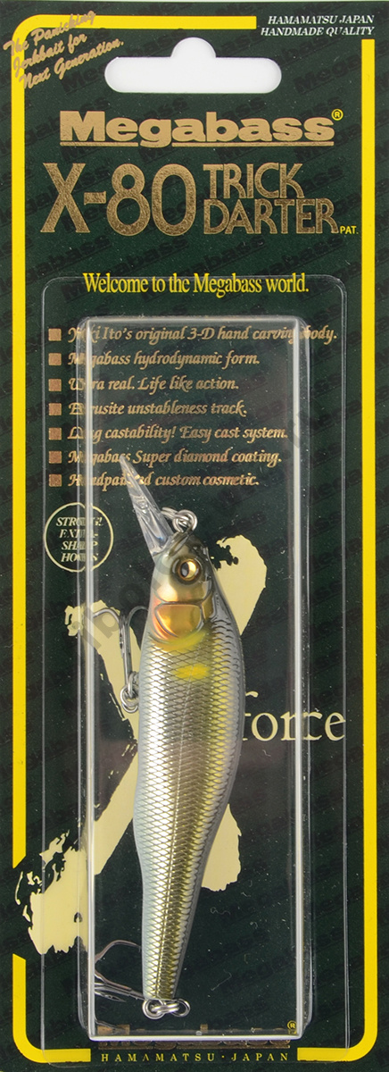 Воблер Megabass X-80 Trick Darter 10.5гр, 1.5м (takumi seochi ayu)