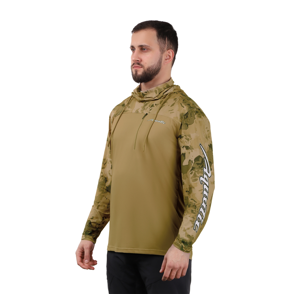 Джерси  Aquatic Дж-10 с капюшоном и баффом р.XXL логотип Sand Camo