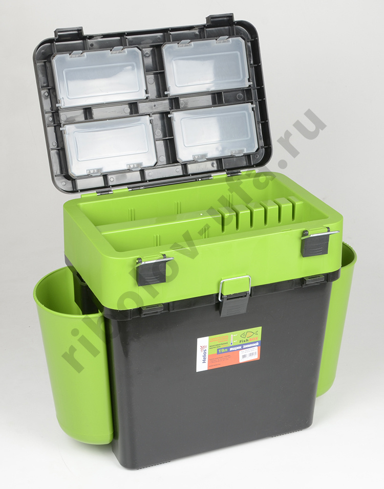 Ящик зимний Helios Fish Box 19л. зеленый