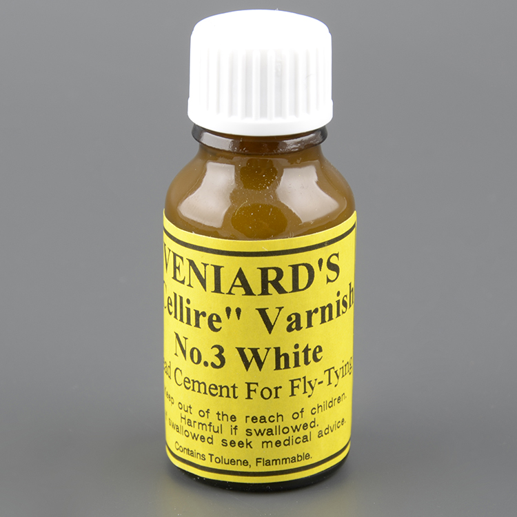 Лак для вязания мушек Veniard Cellire #3 White 15ml bottle White