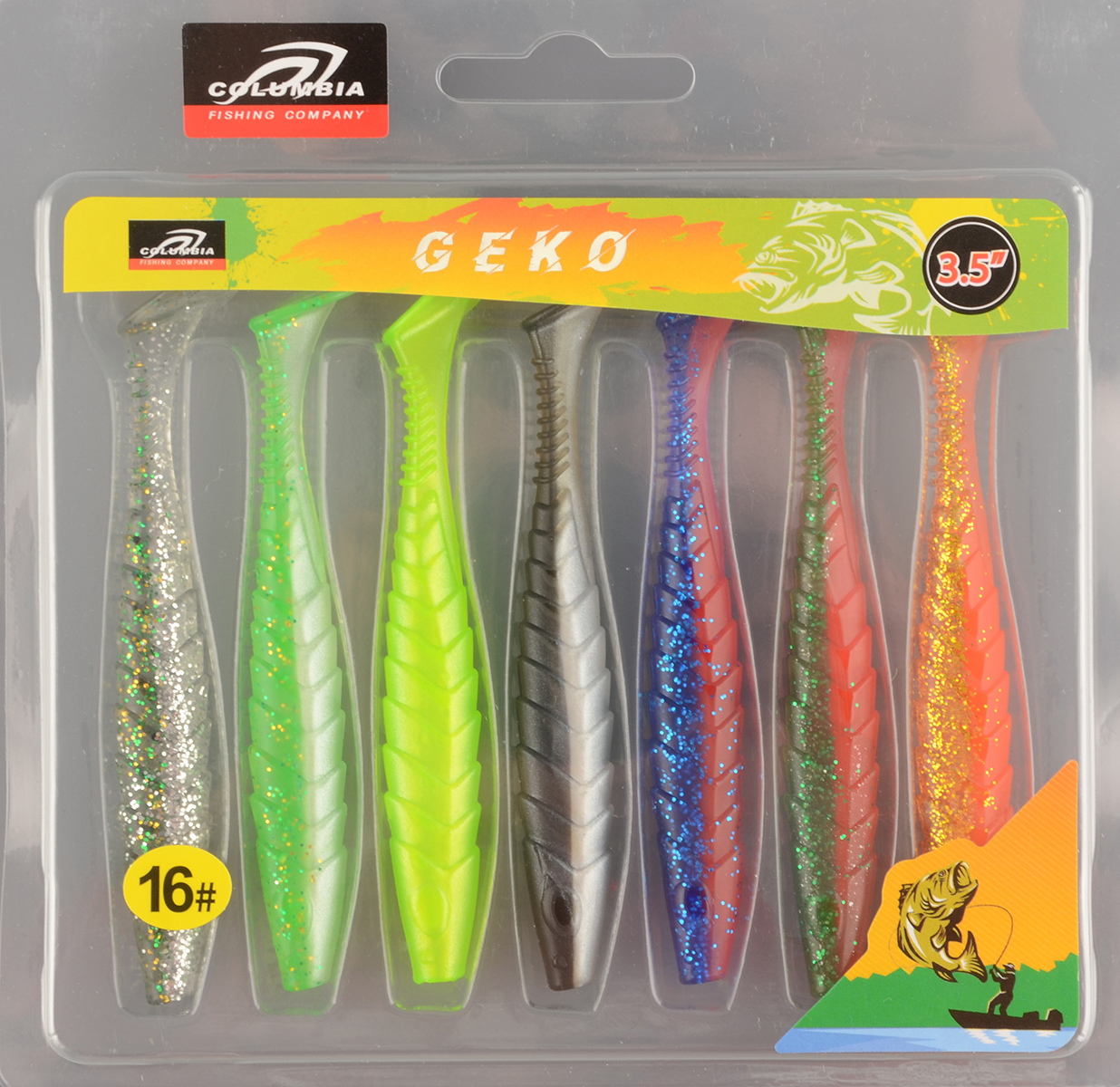 Силиконовая приманка Columbia Geko 3.5in #16