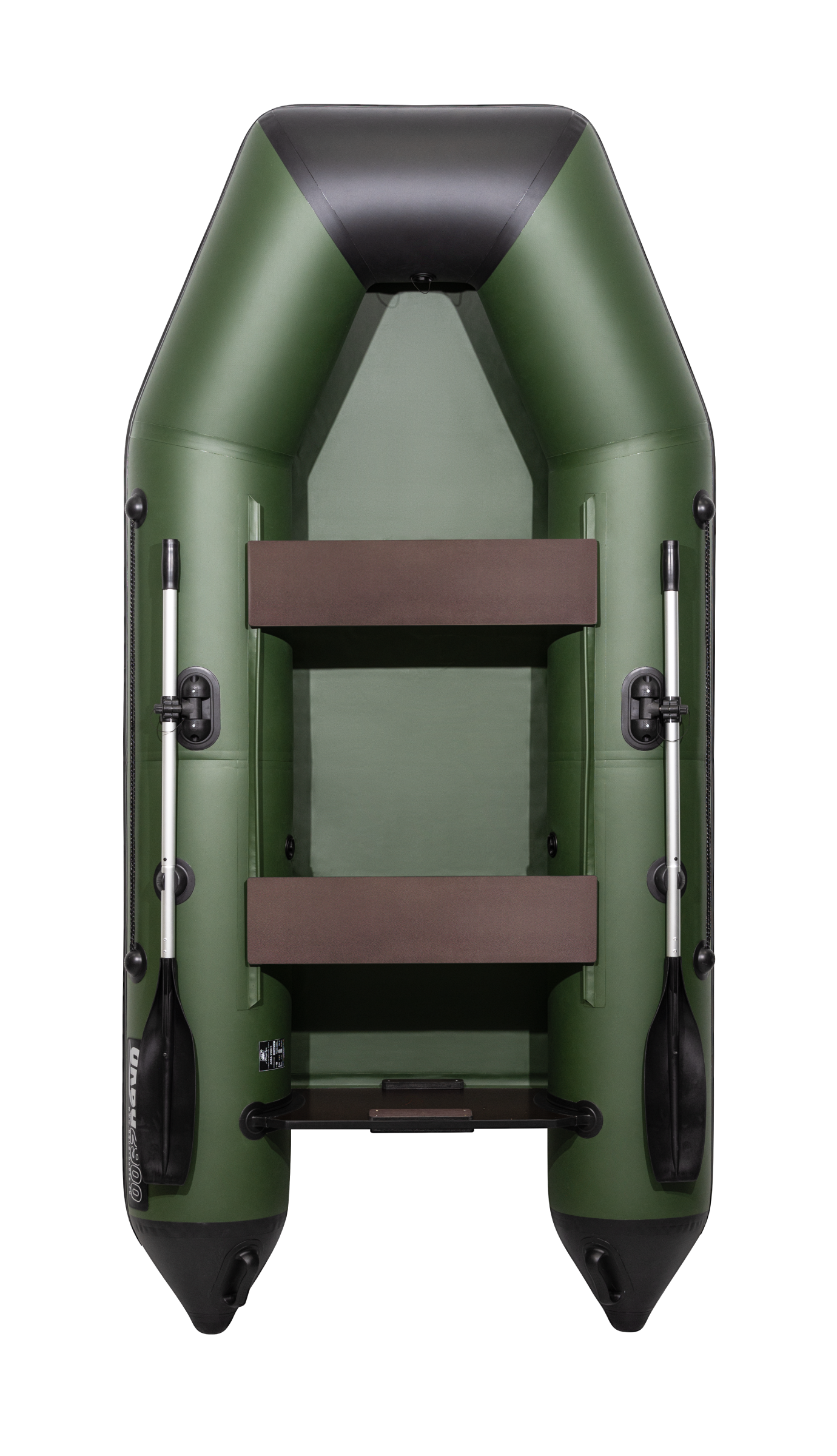 Лодка Аква 2900 зеленый/черный