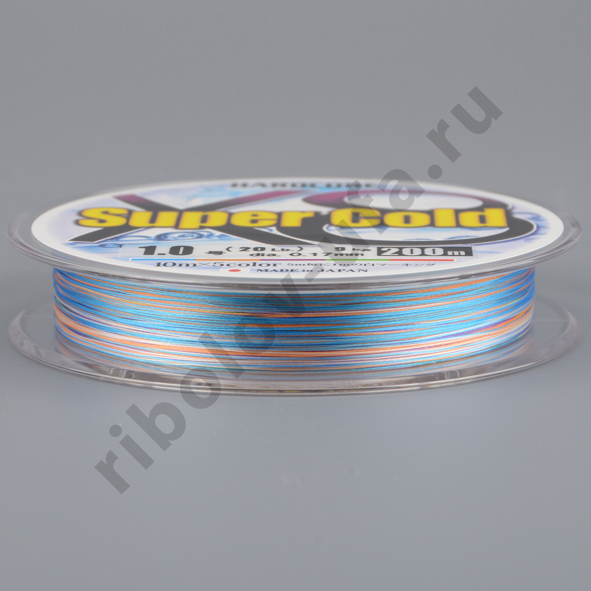 Шнур плетёный Duel PE Hardcore Super Cold X8 200м 5Color # 1,2 12,0кг 0.19мм