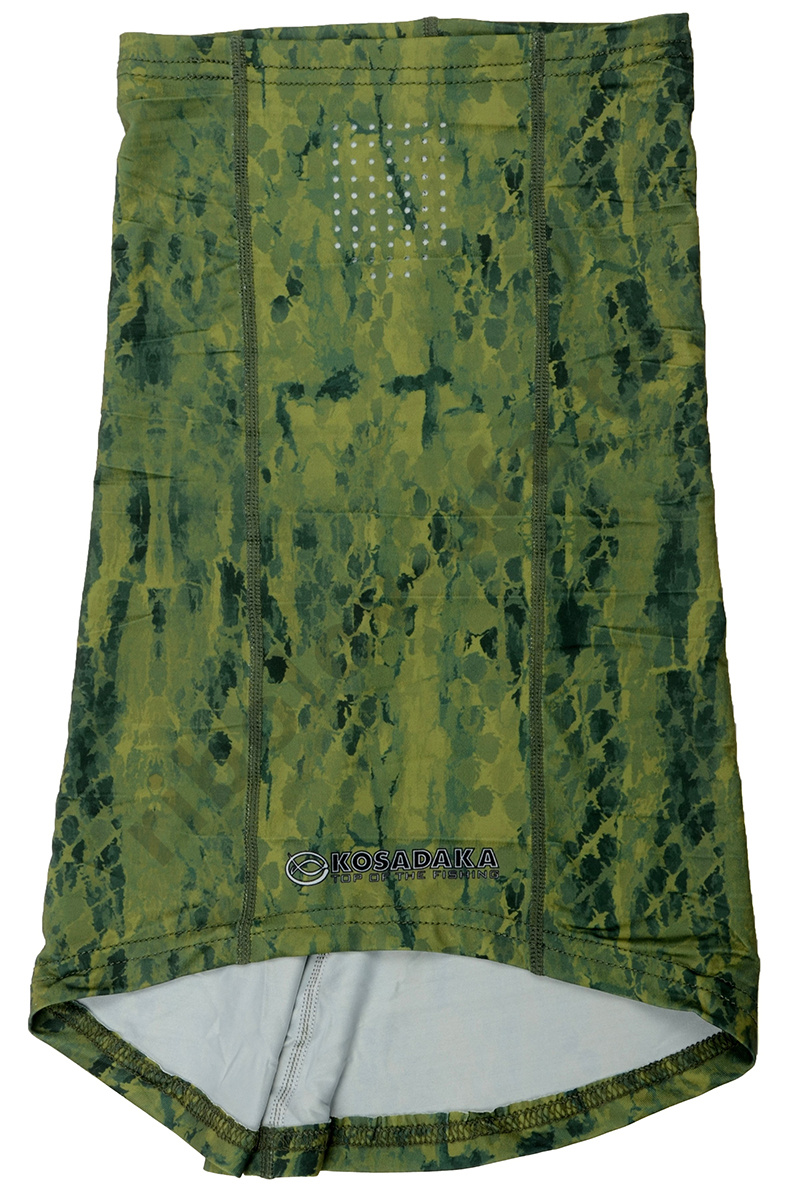 Маска бафф Kosadaka Ice Silk Sunblock UV защита, цв. Khaki Snake