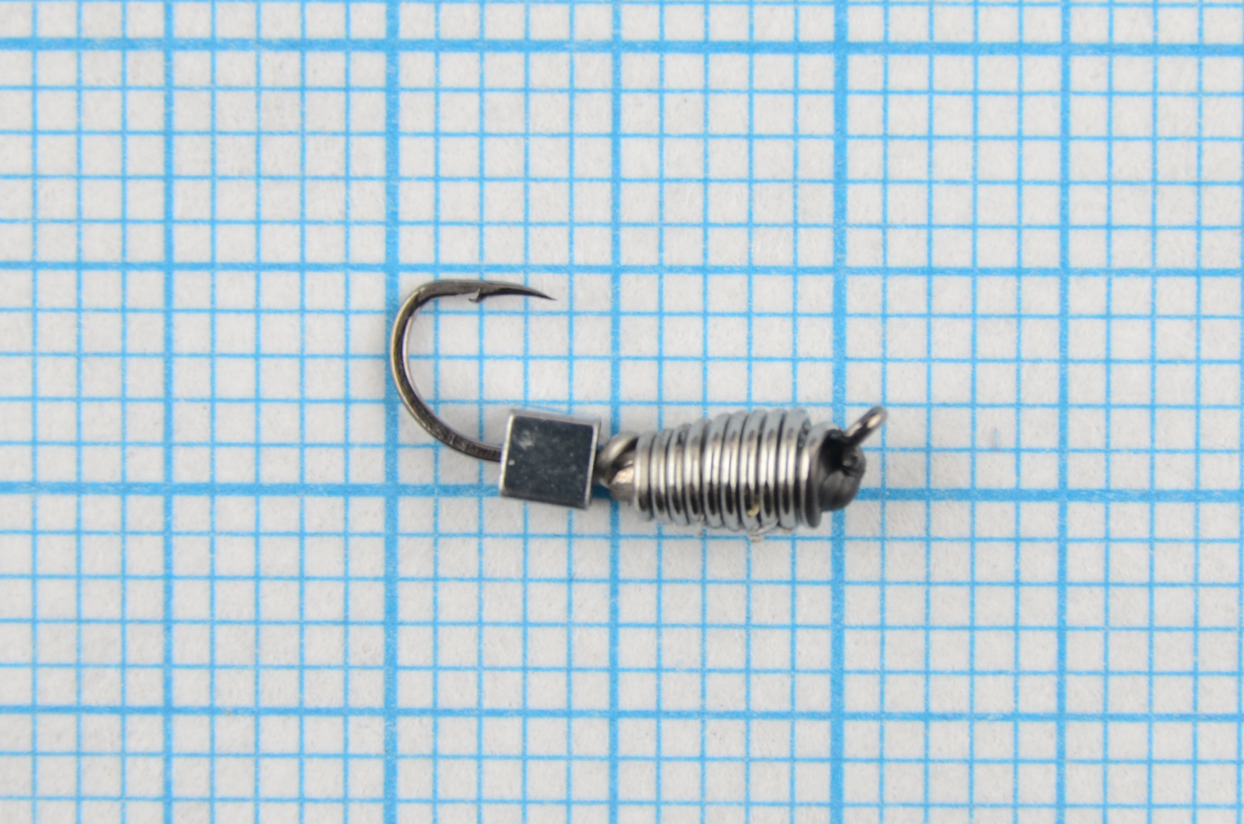 Мормышка Владимирский вольфрам Капля рифленая серебро с кубиком серебро 2мм 0,3гр