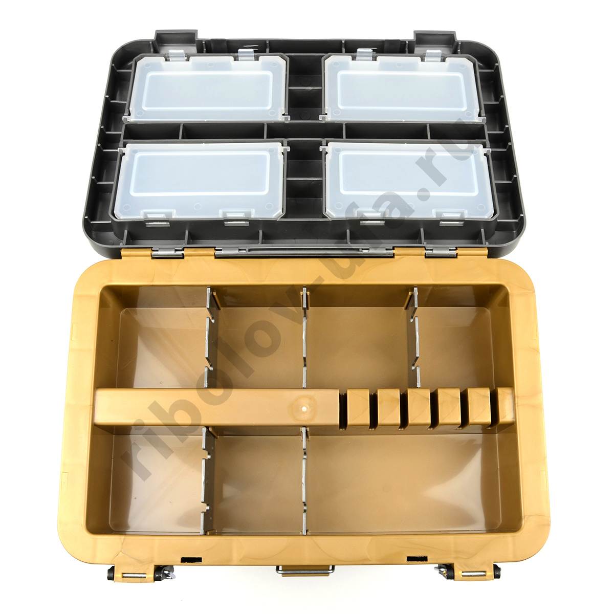 Ящик зимний Helios серый/золото