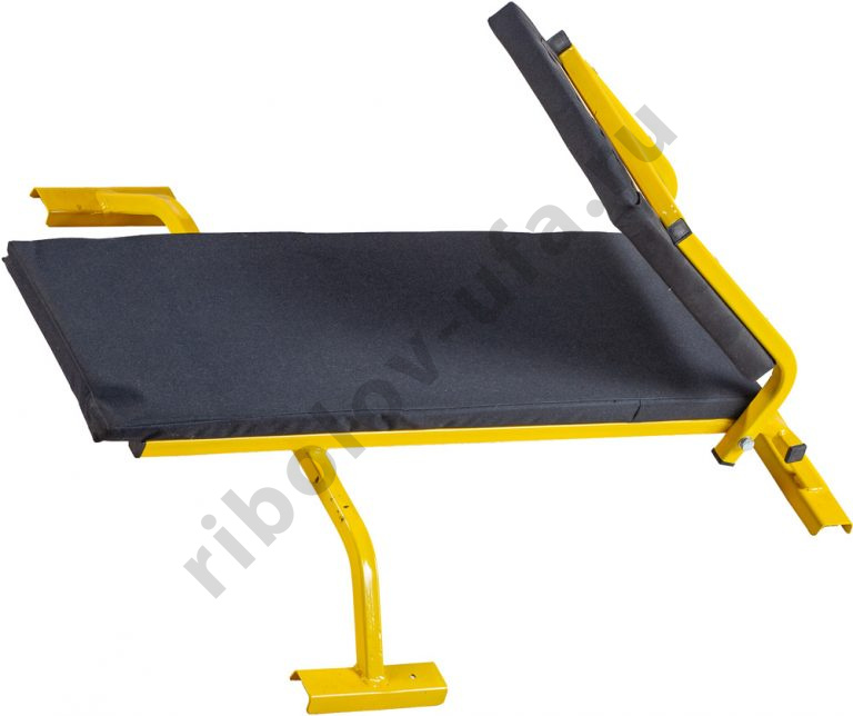 Сиденье продольное со складной спинкой и мягкой сидушкой (в комп.входит крепления к обвязке саней)