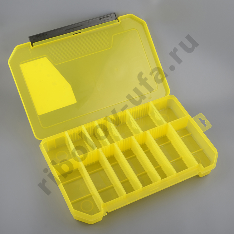 Коробка КДП-4 для приманок 340*215*50мм, цв. желтый Три Кита