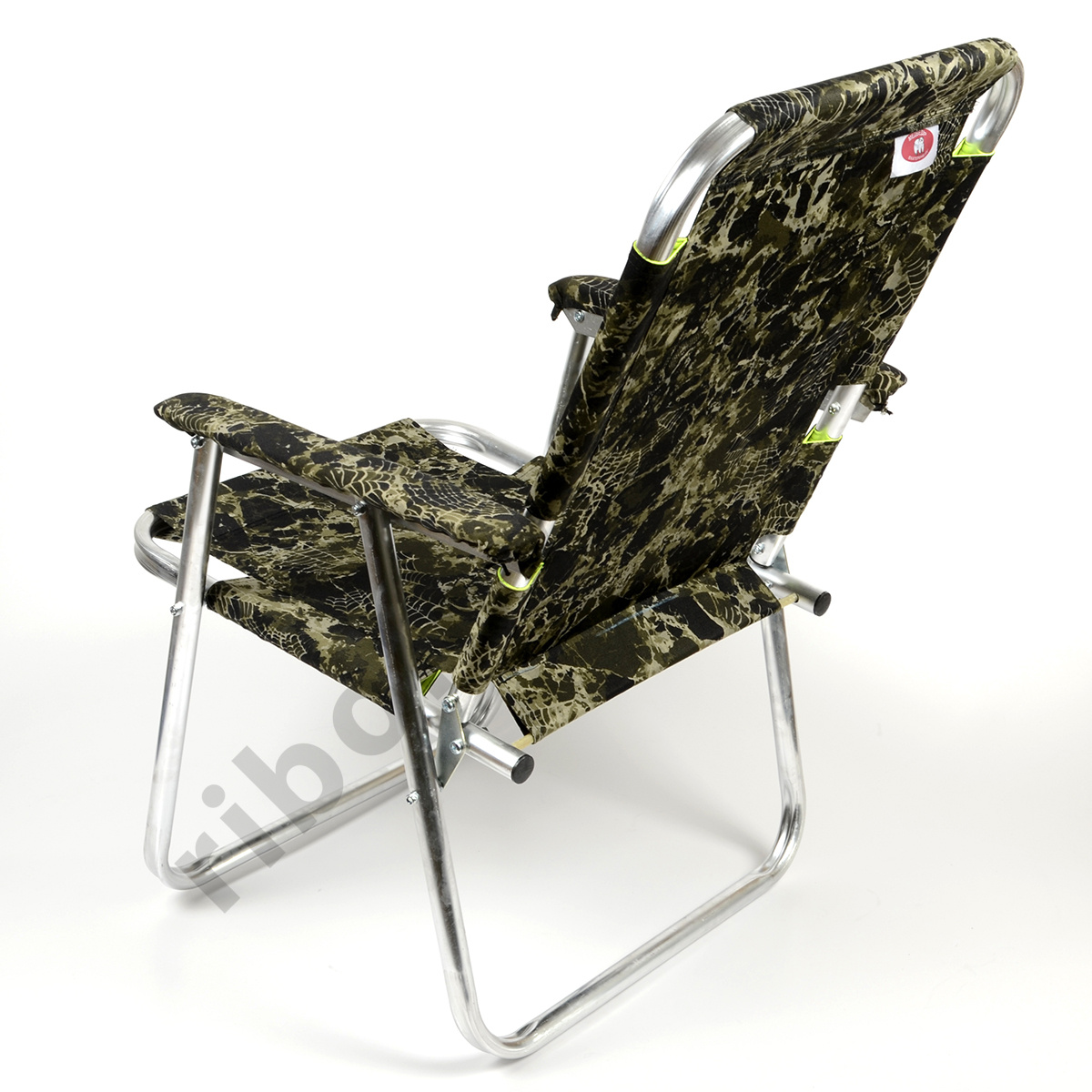 Кресло-шезлонг №1 Медведь алюмин. вес 2,2кг, ширина 46см, высота по спинке 90см, макс.нагрузка 110кг