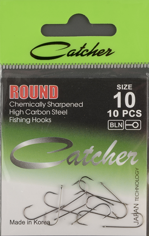 Одинарные крючки Catcher Round № 10