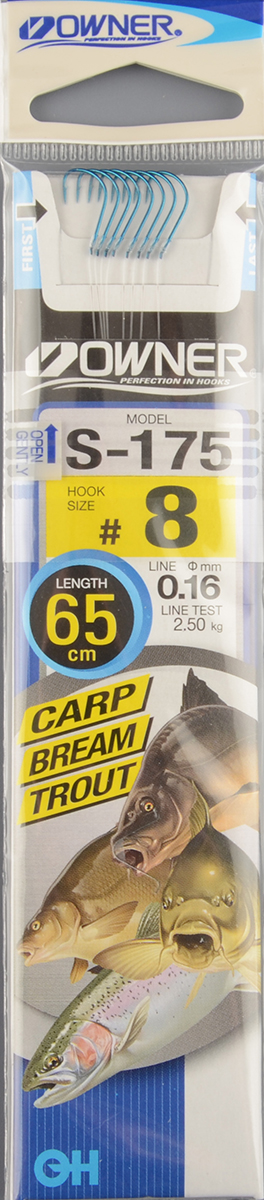 Крючок с поводком Owner S-175 №08 