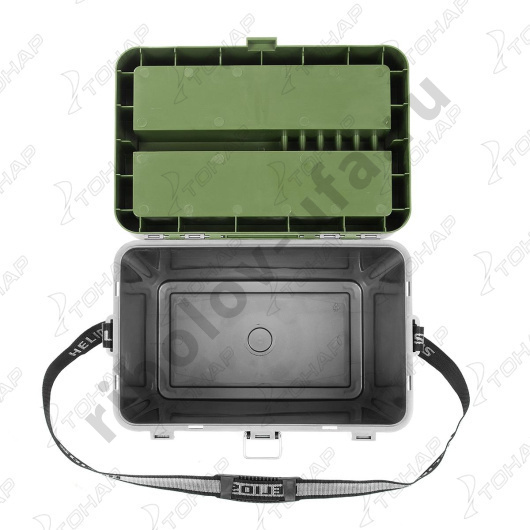 Ящик зимний Helios серый/хаки