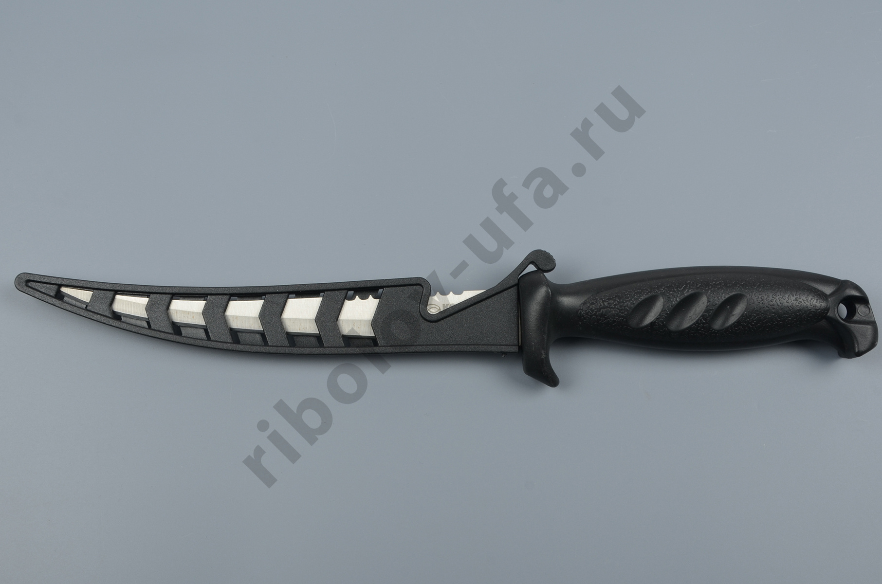 Ножи филейные Kosadaka 15 см c серейтором F-501 жёстк.чехол с фиксатором