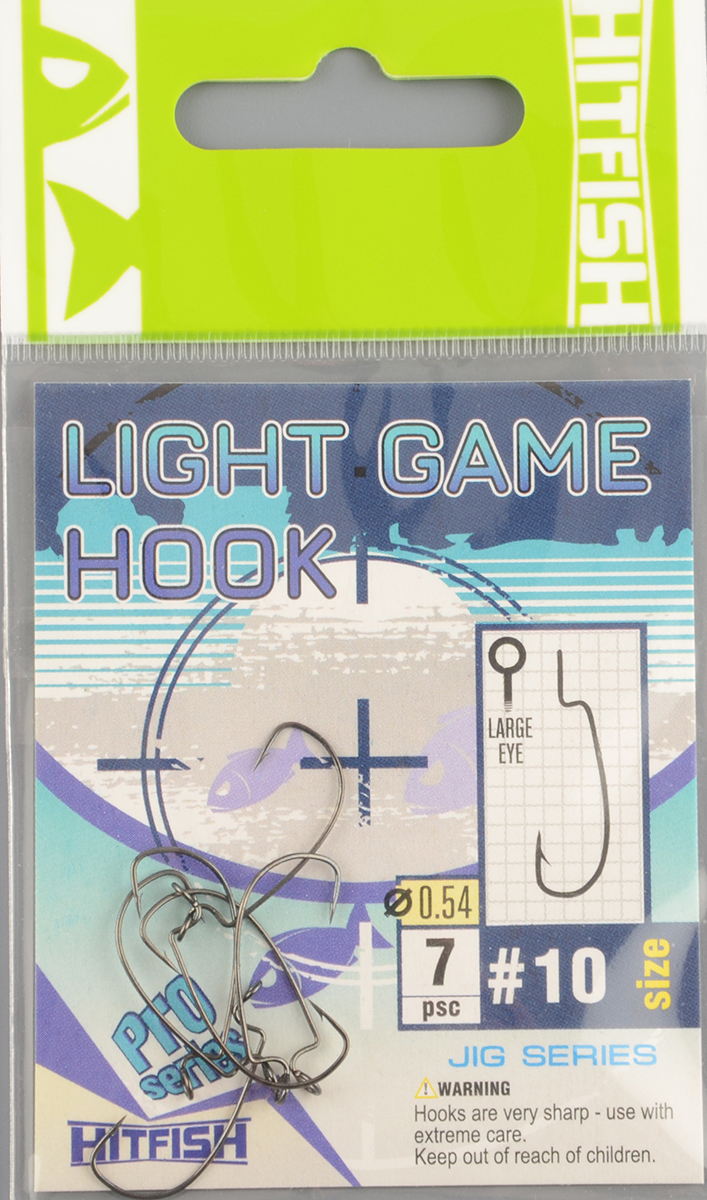 Офсетные крючки Hitfish Light Game hook # 10