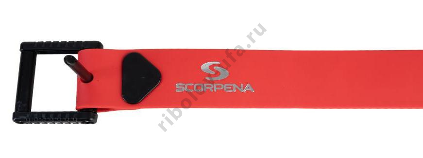 Ремень Scorpena F красн. с пластиковой Марсельской пряжкой