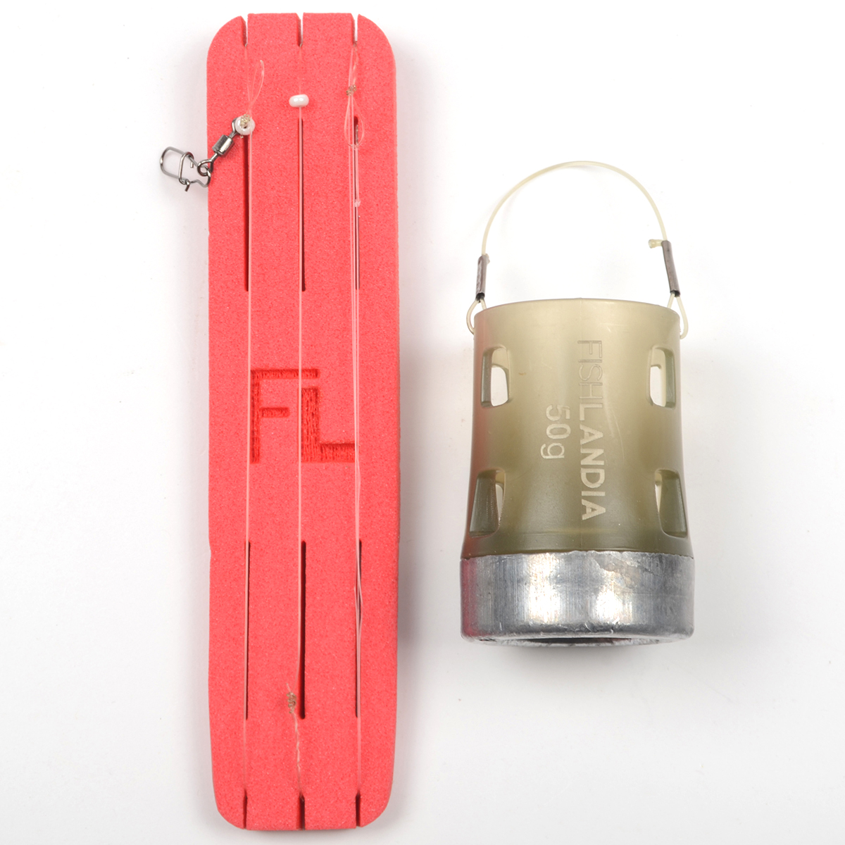 Монтаж фидерный Fishlandia In-Line пов. Owner 60см,d 0,16мм, кр. №8. Кормушка Тура 40гр