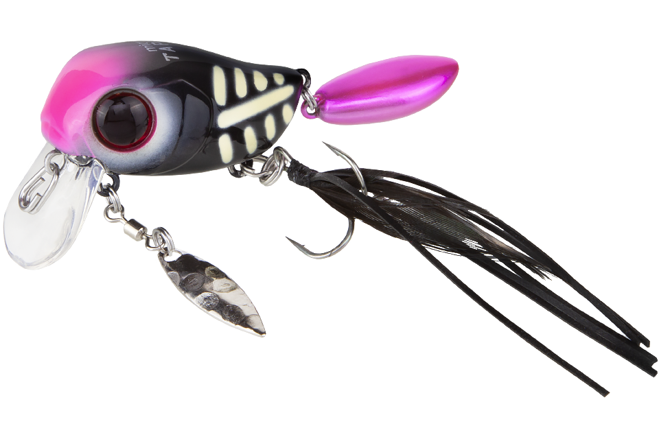 Воблер Jackall Micro Tappy  дл. 5.4 см, гл. 0-0.1 м, 4.8 гр., floating, цв. honebone black