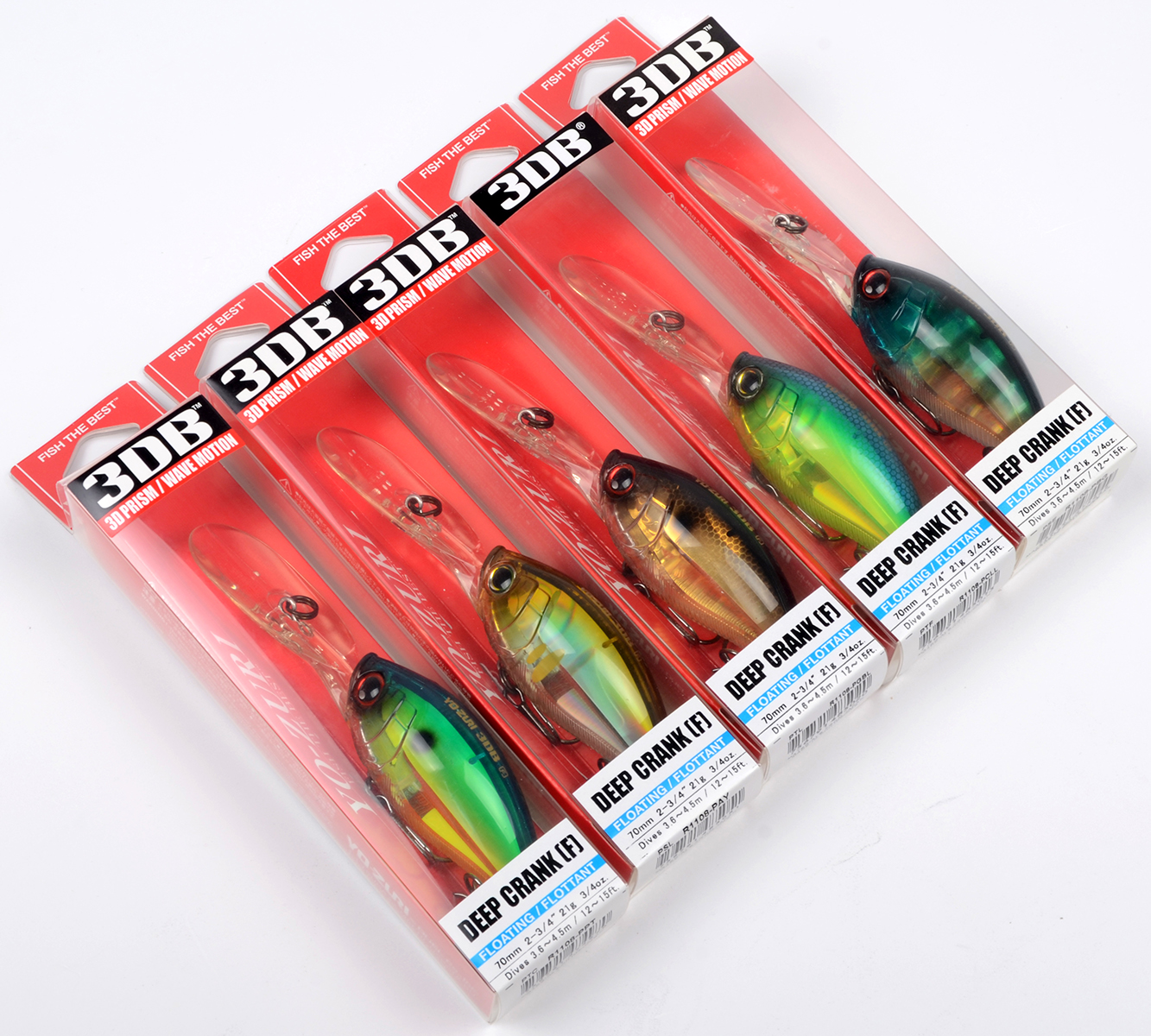 Воблер Yo-Zuri R1108 3DB Deep Crank.(F), 70 мм, 21 гр., 3.6-4.5м цв. PBG