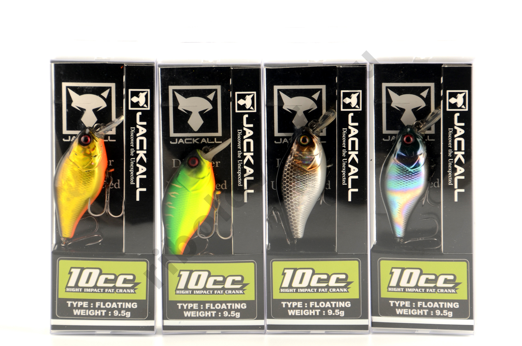 Воблер Jackall 10cc дл. 5 см, гл. 0.5-1.0 м, 9.5 гр., floating, цв. hl gold&black