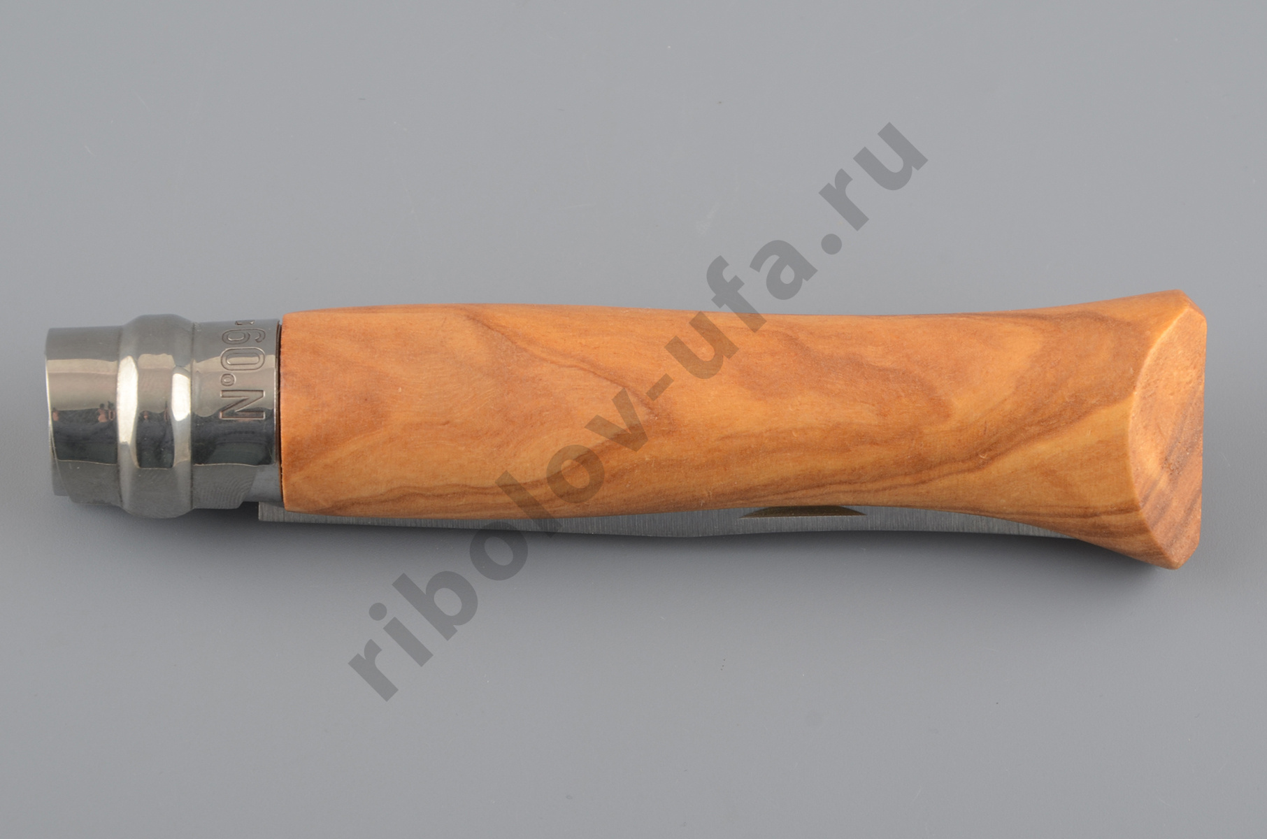 Нож Opinel 9 нержавеющая сталь, рукоять из оливкового дерева в картон.коробке