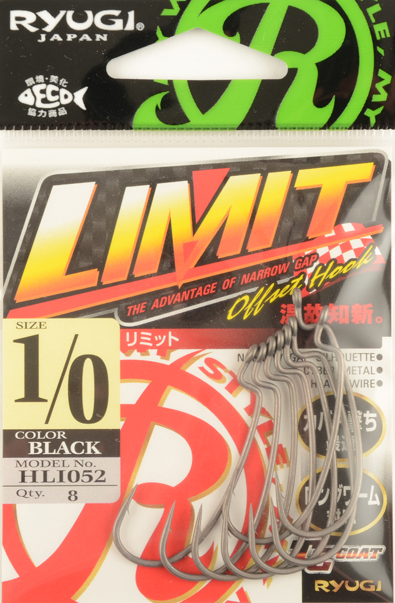 Офсетный крючок Ryugi Limit TC (tef) №1/0
