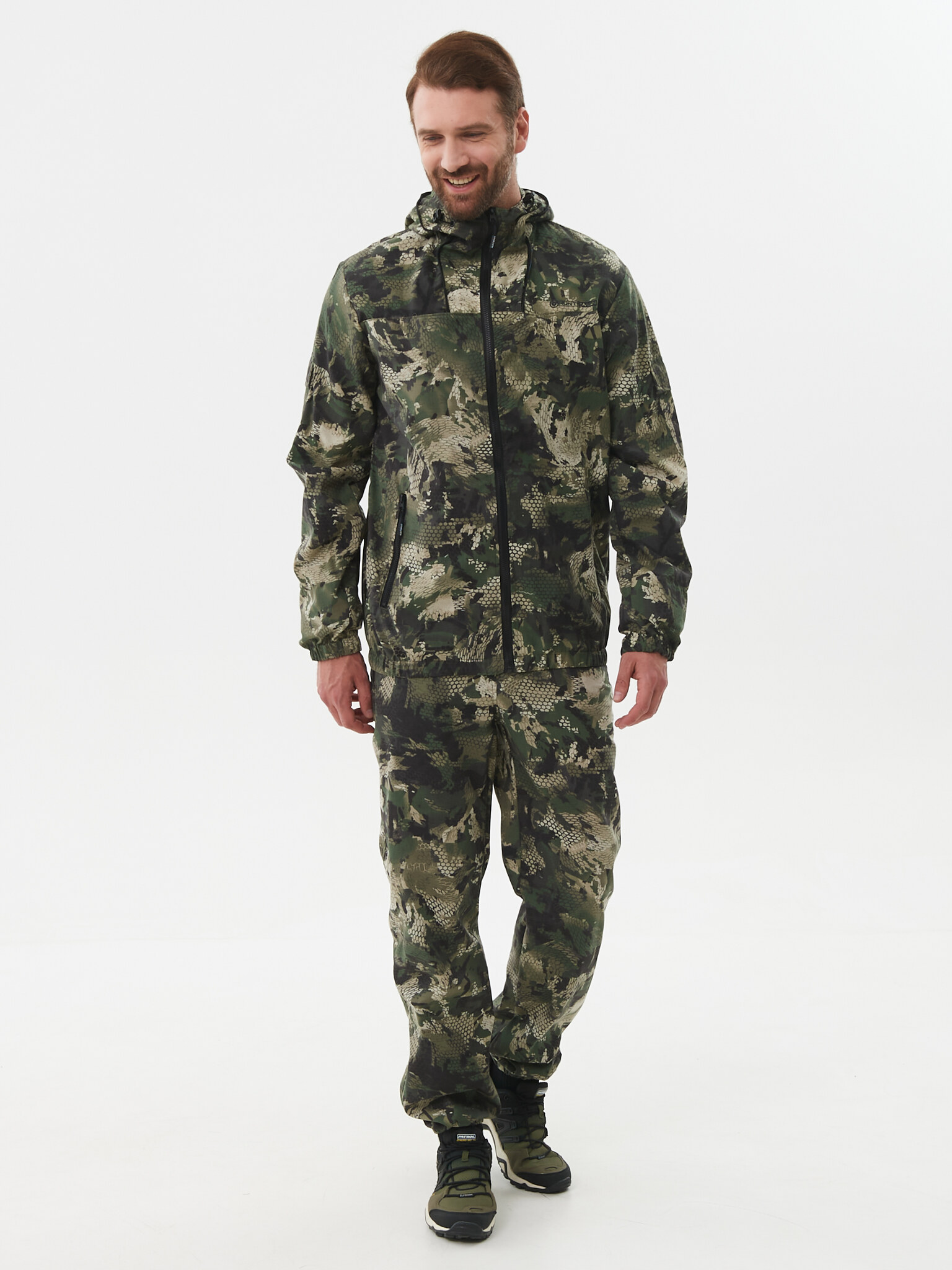 Костюм летний Huntsman Стрелок Антимоскит цв. Зеленый Питон ткань Сорочка  р. 44-46, рост 170-176