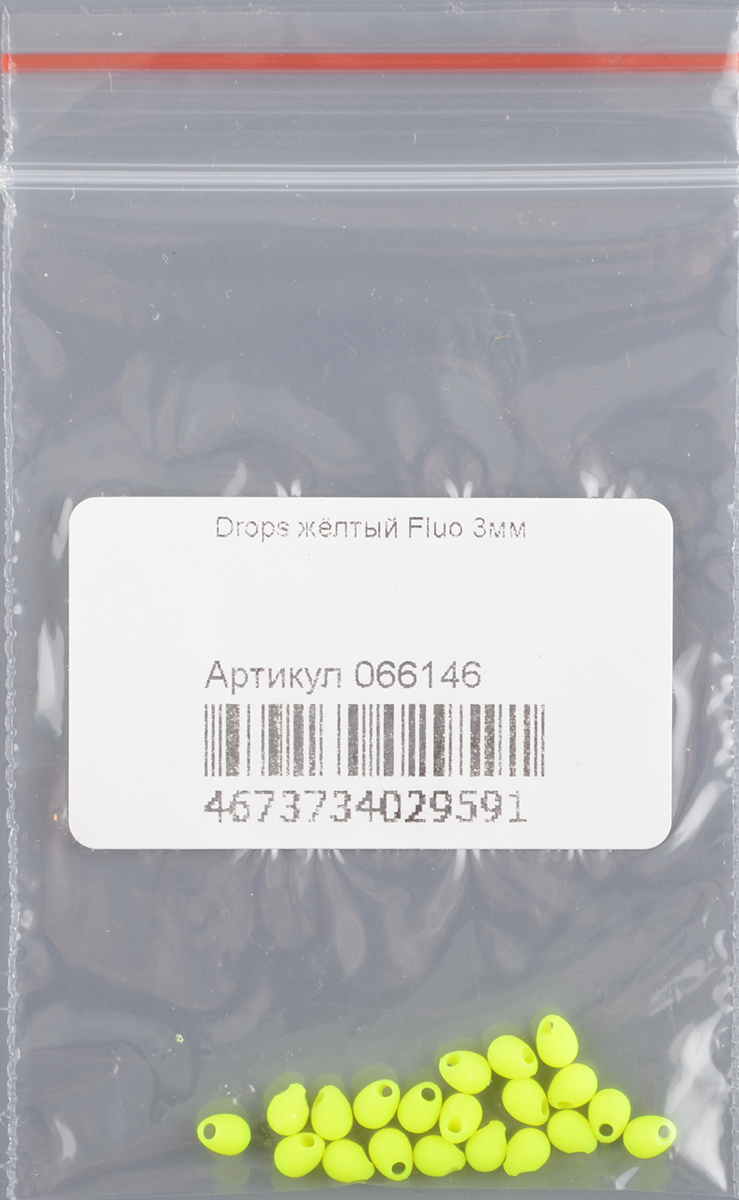 Дропс жёлтый Fluo 3мм
