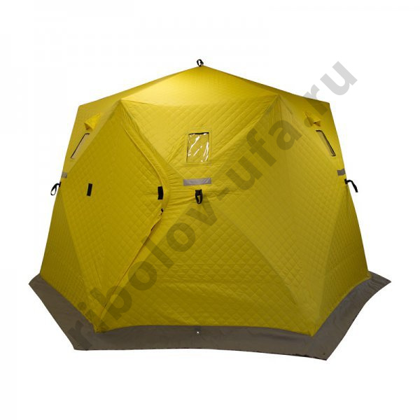 Палатка зимняя утепленная Helios Юрта (баня) желтая