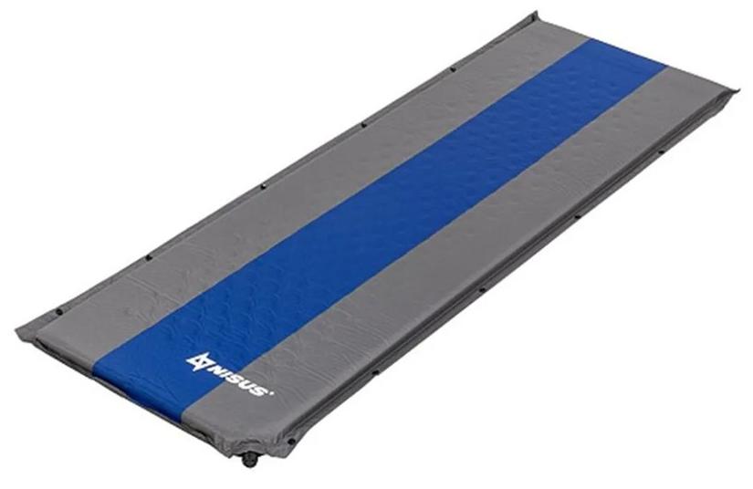 Коврик самонадувающийся Nisus 190*65*5 цв.серо-голубой (N-005-GB)