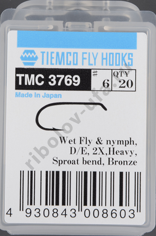 Крючки Tiemco TMC3769 #6 (20 шт)