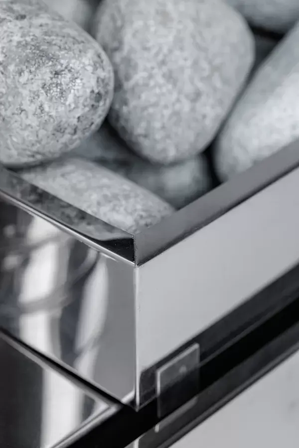 Печь-камин малая Инвент 440*280*340 нерж.сталь 0,8мм со стацин.экранами+короб для камней в сумке