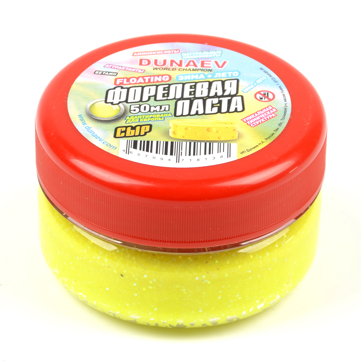 Паста форелевая Dunaev 50мл Сыр Лайм