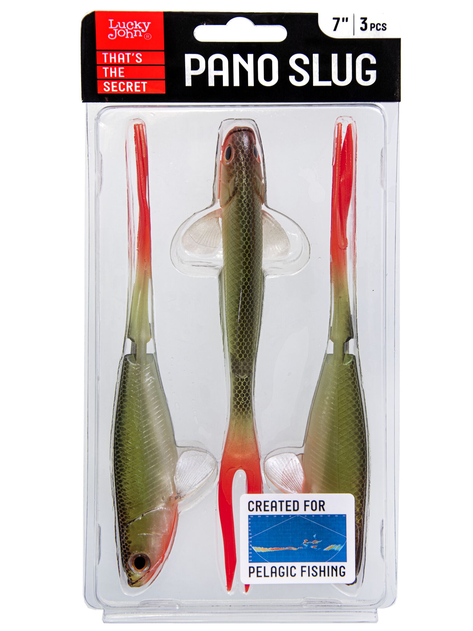 Силиконовая приманка Lucky John 3D Series Pano Slug 7.0in 17.8см /Z23